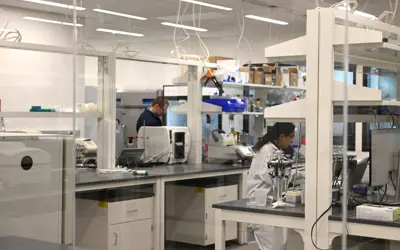 scientists working in a science lab