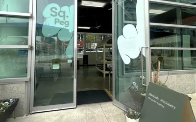 Entrance to Sq. Peg in Downtown Kitchener
